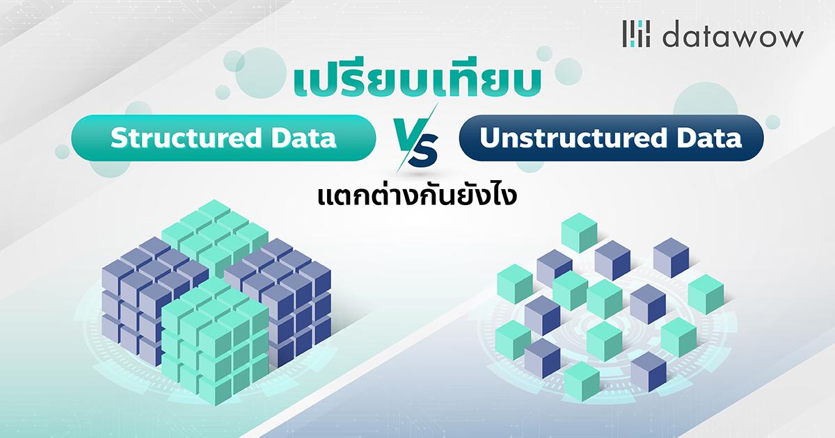 เปรียบเทียบ Structured Data vs Unstructured Data แตกต่างกันยังไง